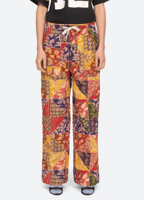 Paloma Patchwork Pants sold by Sea New York