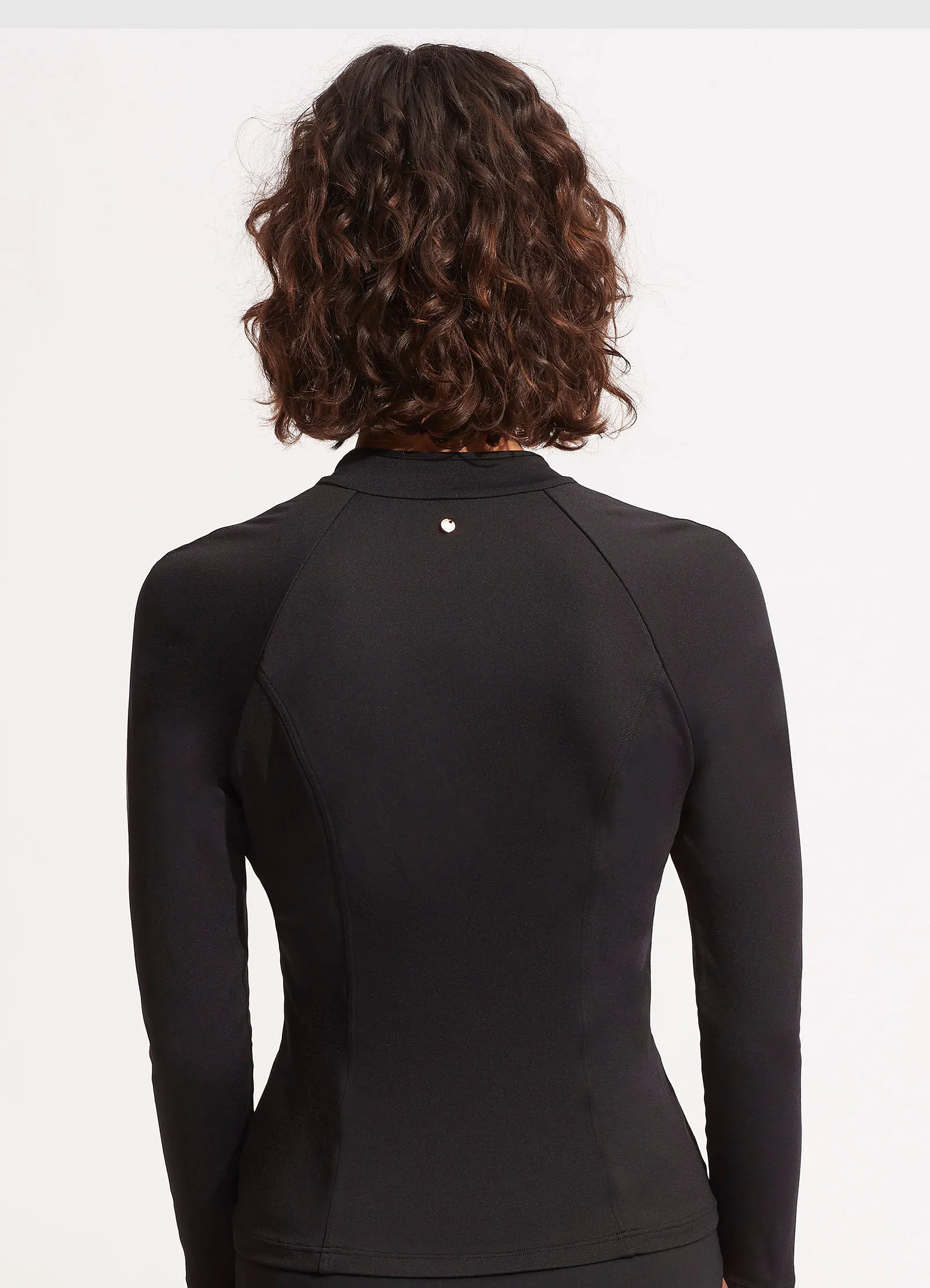 Seafolly Collective Long Sleeve Sunvest - Black sold by Seafolly product image thumbnail 4