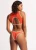 Beach Bound Scoop High Cut Bikini Bottom - Tamarillo sold by Seafolly