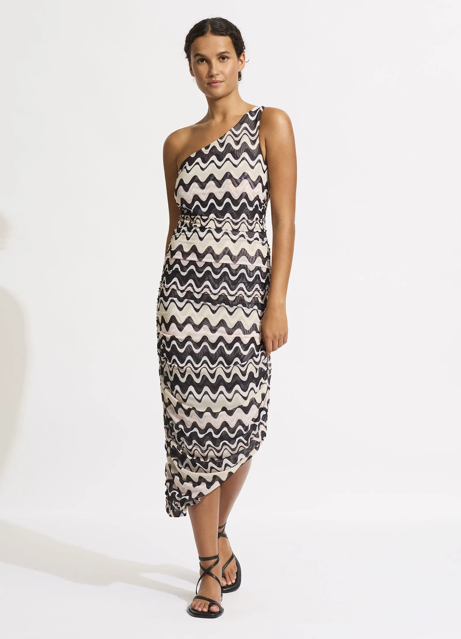 Mesh Midi Dress - Black sold by Seafolly