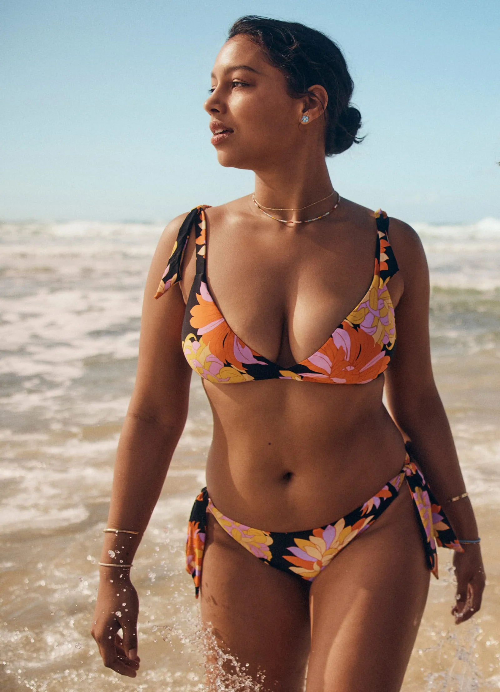 Palm Springs Tie-Side Pant - Black sold by Seafolly