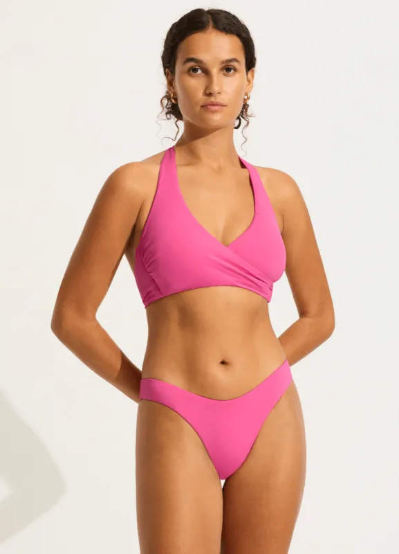 Seafolly Collective High Cut Rio Pant - Hot Pink sold by Seafolly
