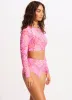 Sea Skin High Waisted Bikini Bottom - Fuchsia Rose sold by Seafolly
