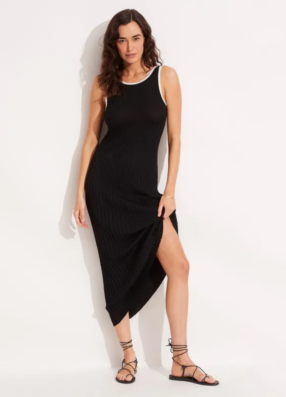 Coral Knit Dress - Black sold by Seafolly