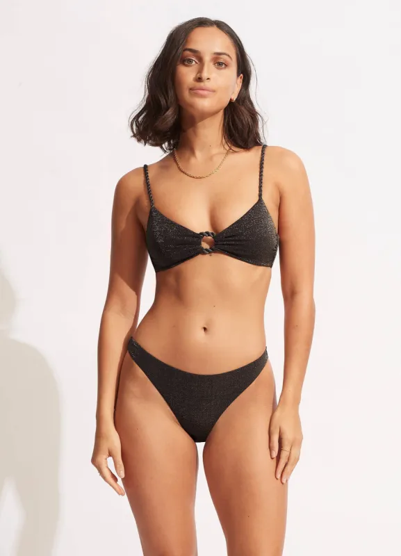 Poolside High Cut Rio - Sepia sold by Seafolly