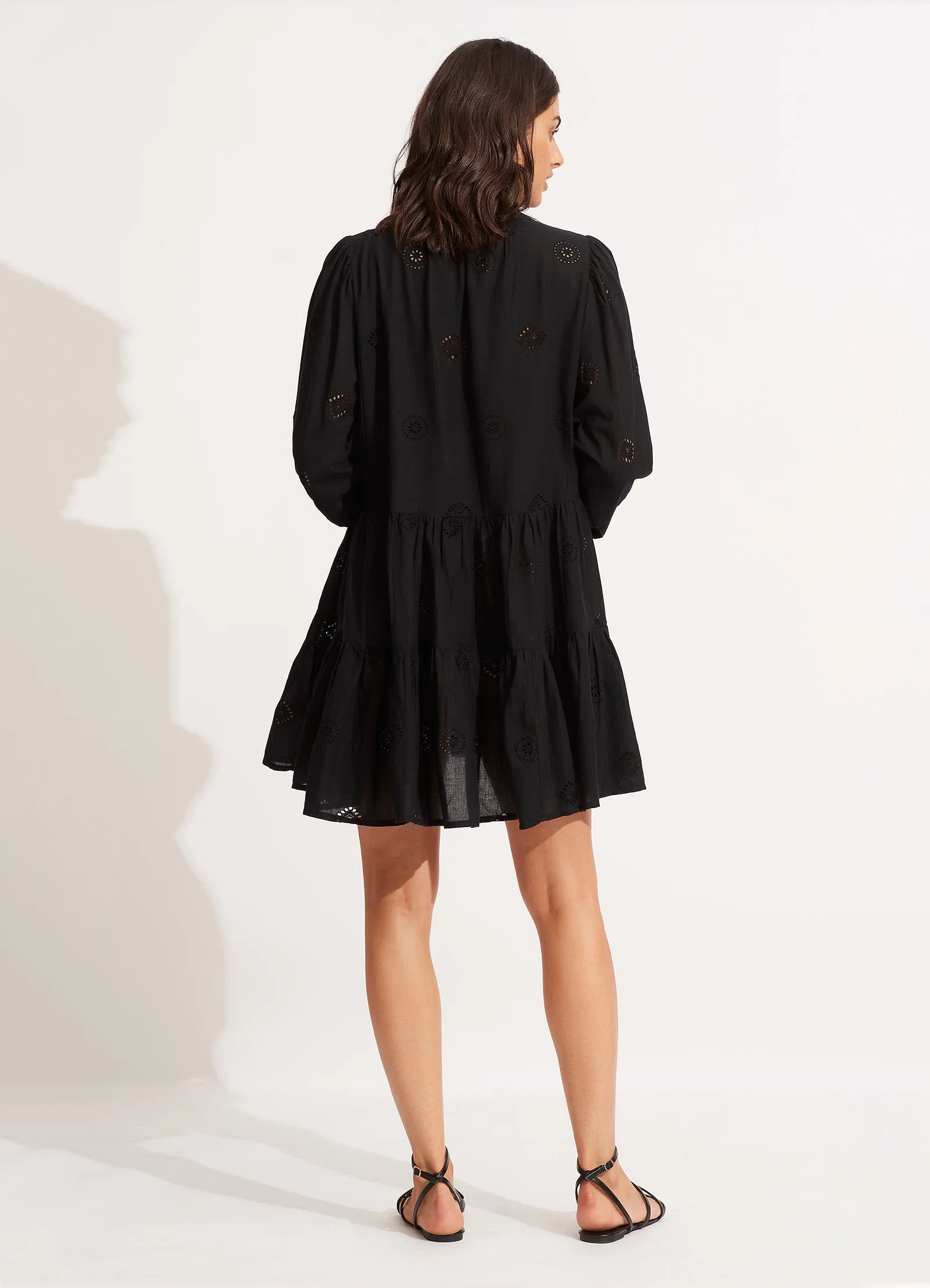 Embroidery Tiered Dress - Black sold by Seafolly product image thumbnail 4