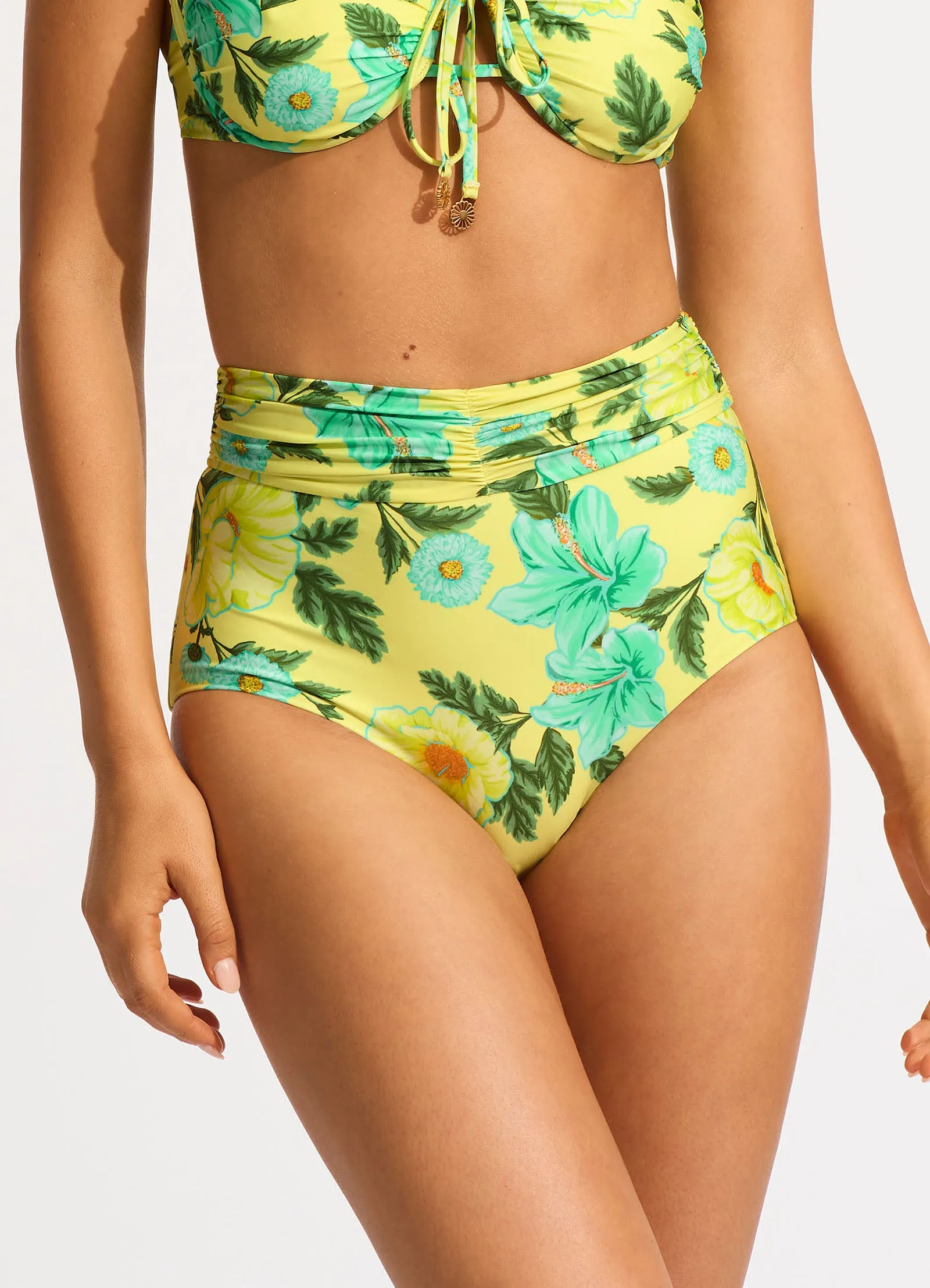 Garden Party High Waisted Bikini Bottom - Lime Light sold by Seafolly product image thumbnail 2