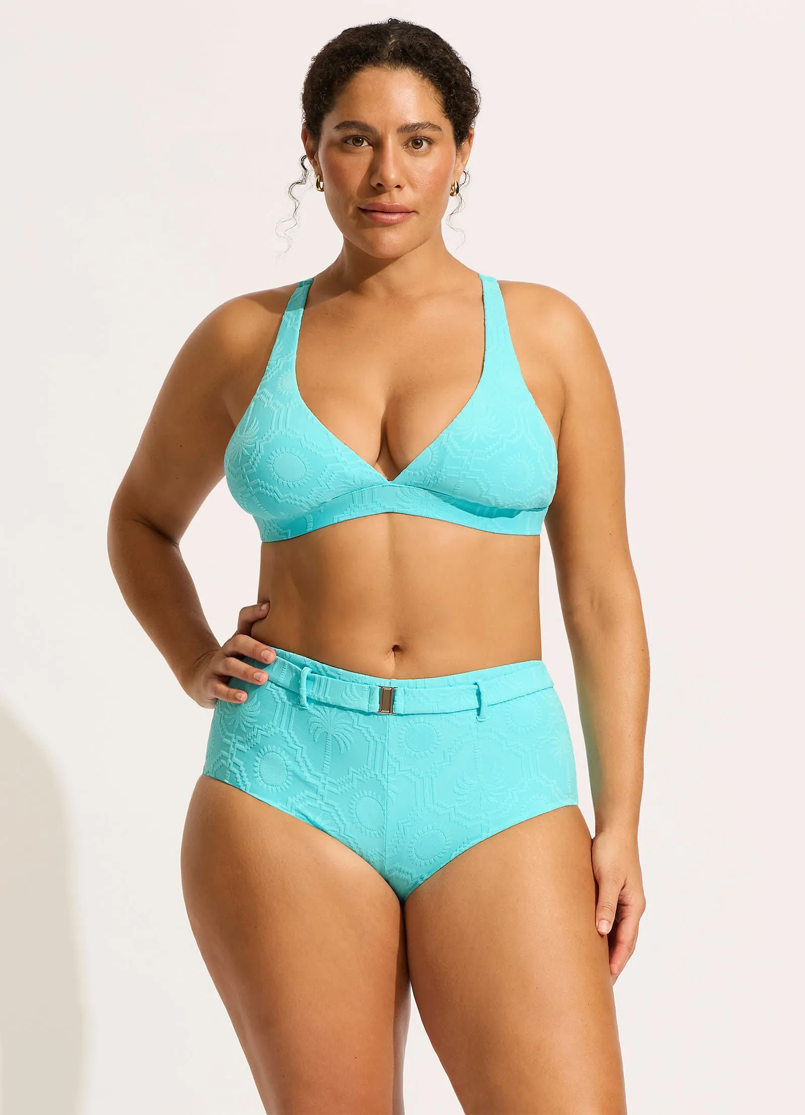 Oasis Multi Fit Longline Triangle Bikini Top - sold by Seafolly