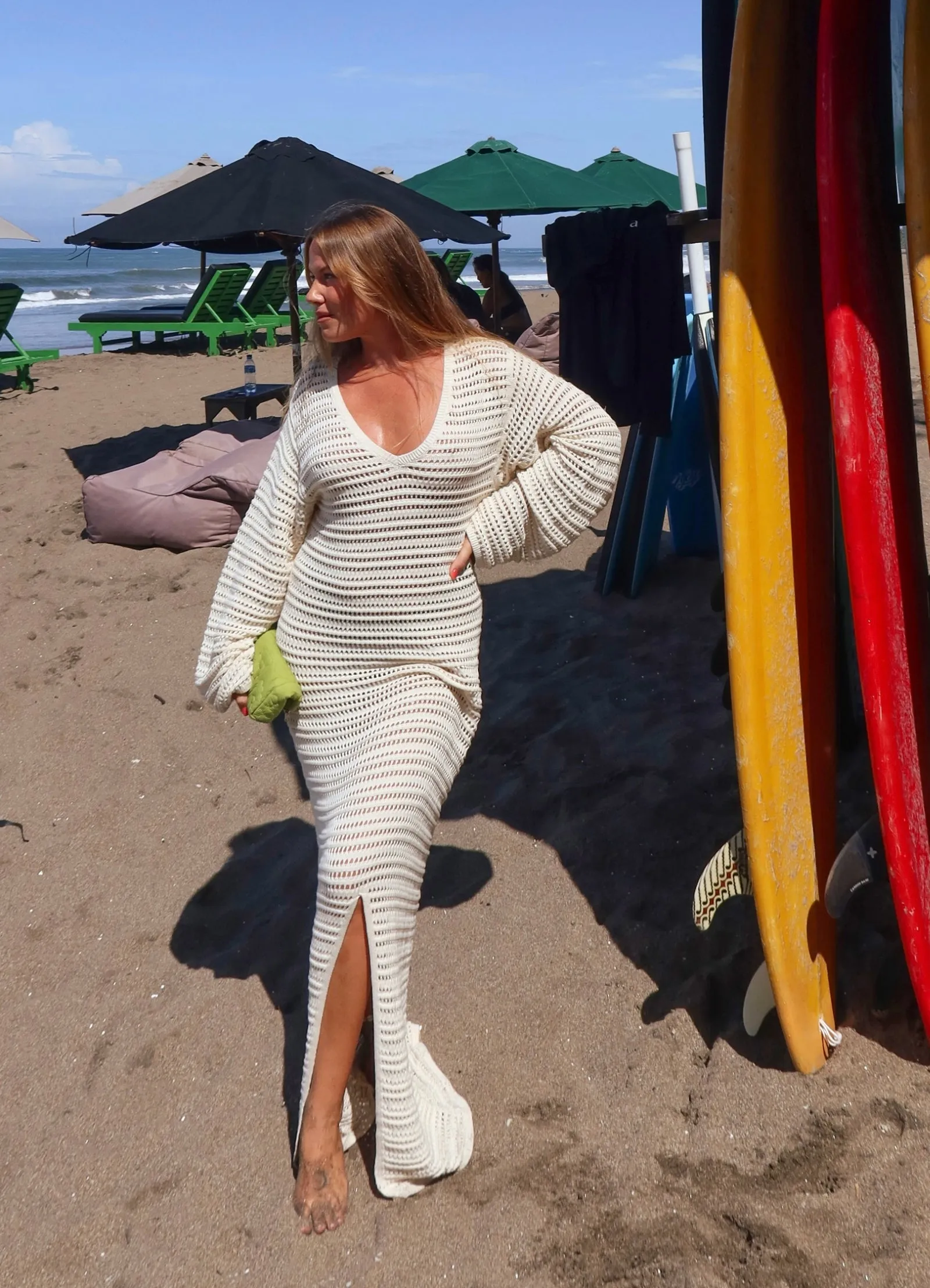 Ahoy Maxi Knit Coverup - Ecru sold by Seafolly product image thumbnail 2