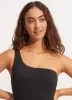 Sea Dive One Shoulder One Piece - Black sold by Seafolly