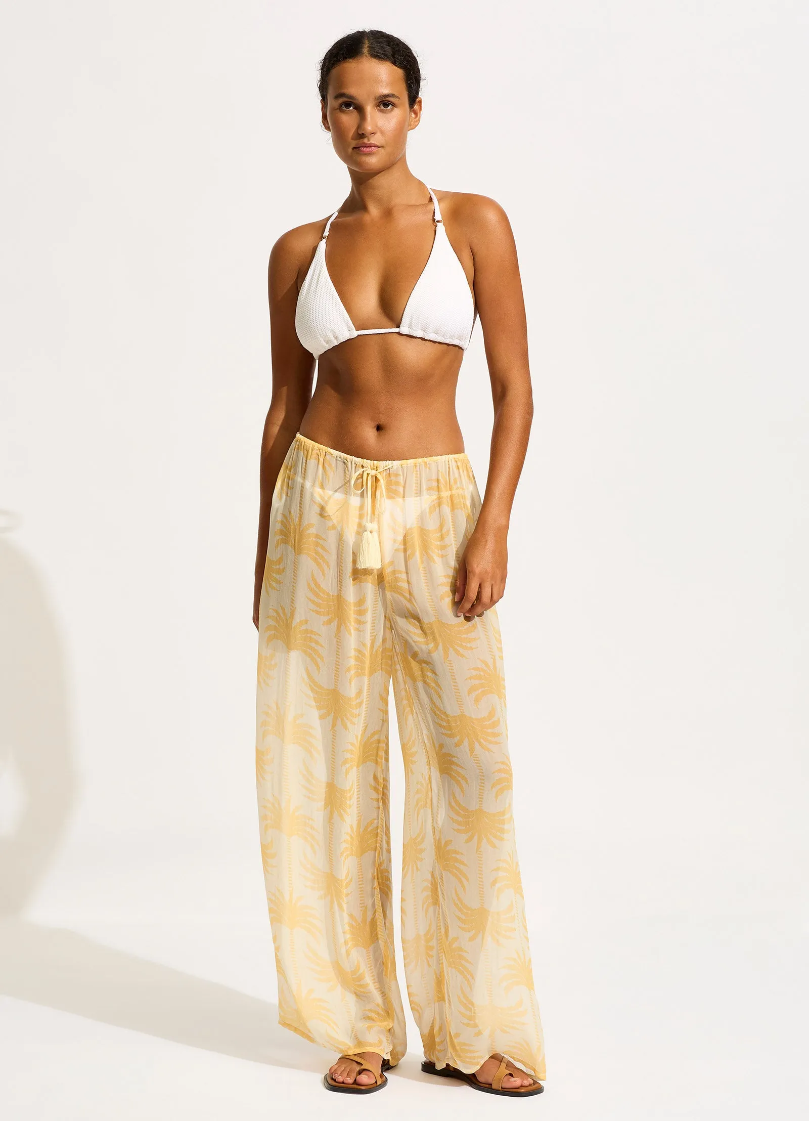 Kasbah Drawstring Waist Pant - Ecru sold by Seafolly product image thumbnail 2