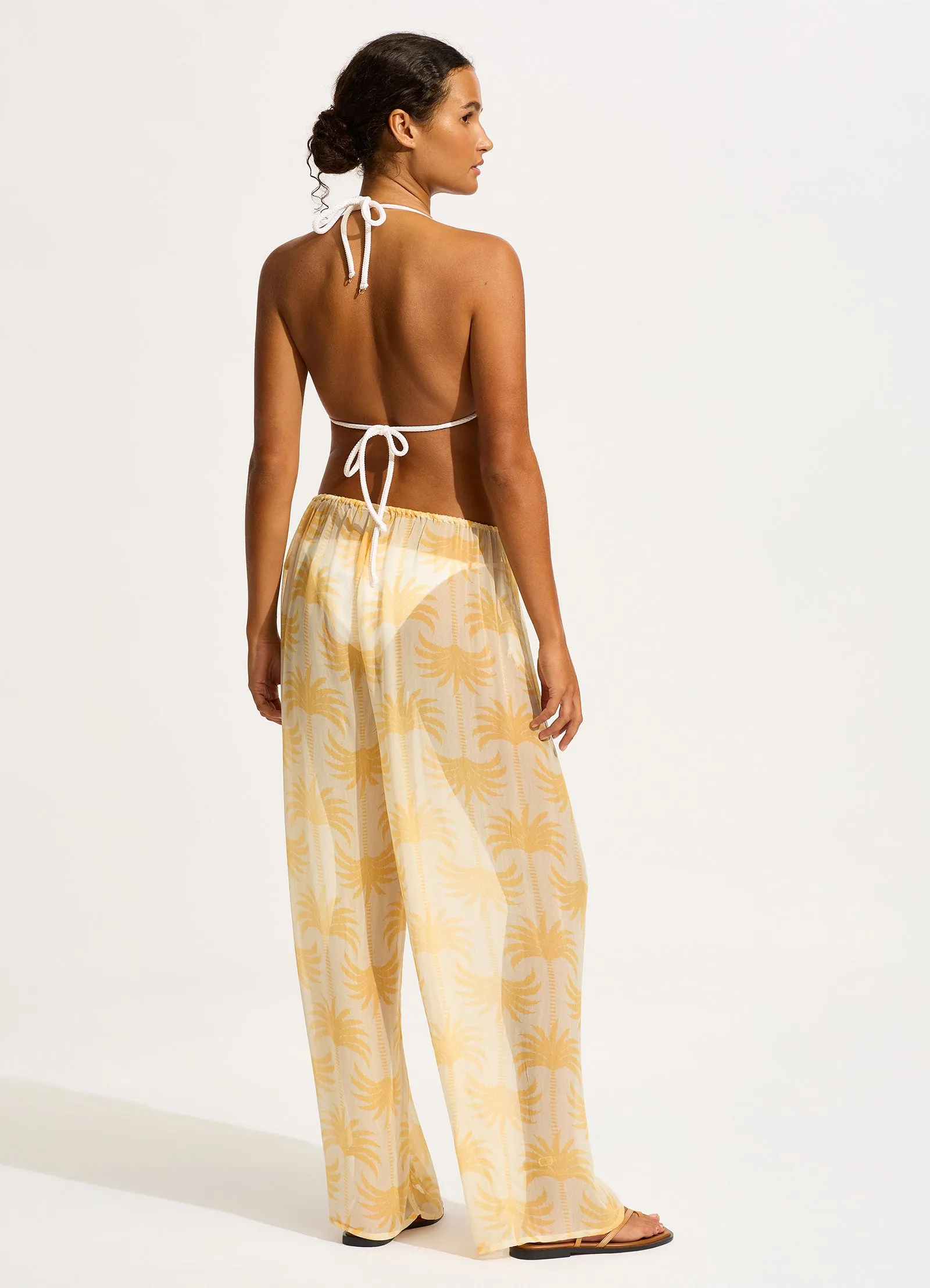 Kasbah Drawstring Waist Pant - Ecru sold by Seafolly product image thumbnail 5