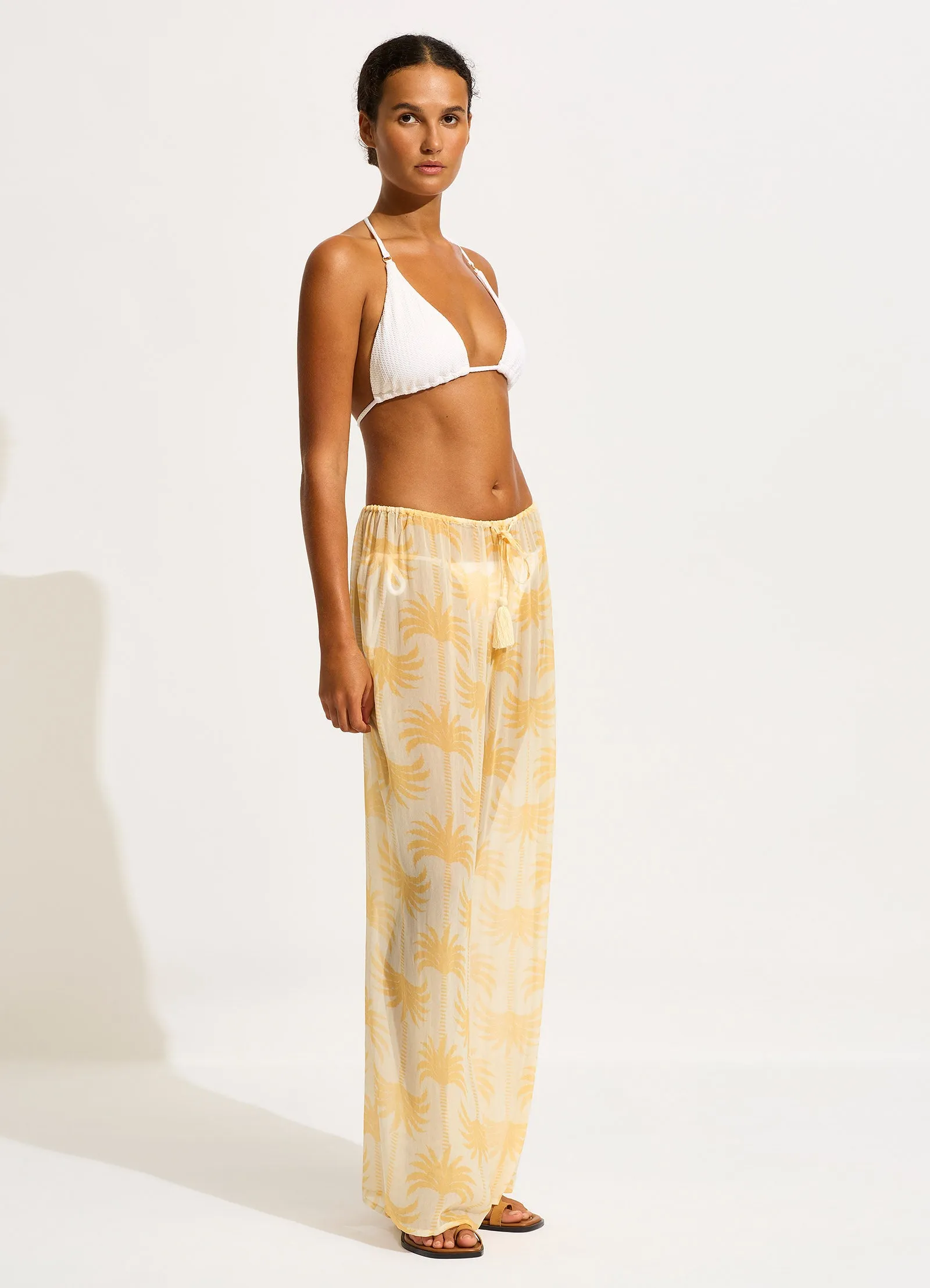 Kasbah Drawstring Waist Pant - Ecru sold by Seafolly product image thumbnail 4