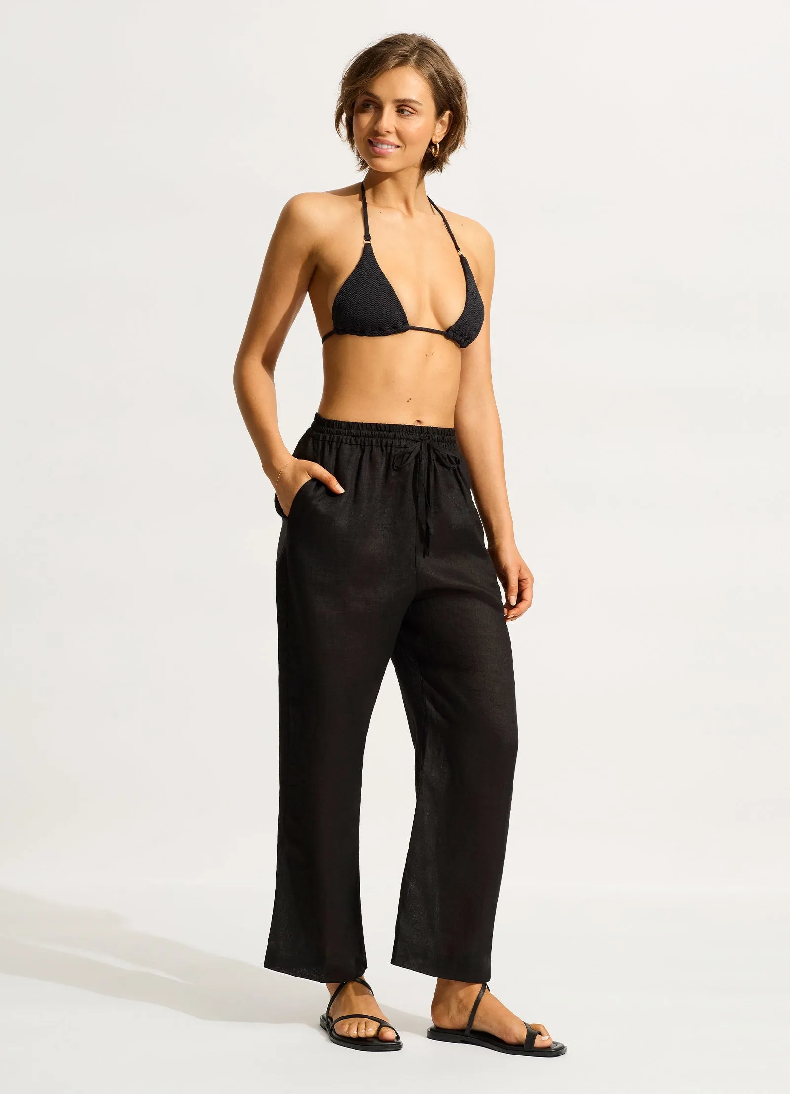 Linen Pant - Black sold by Seafolly product image thumbnail 4