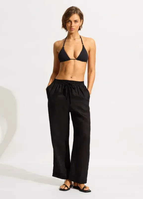 Linen Pant - Black sold by Seafolly