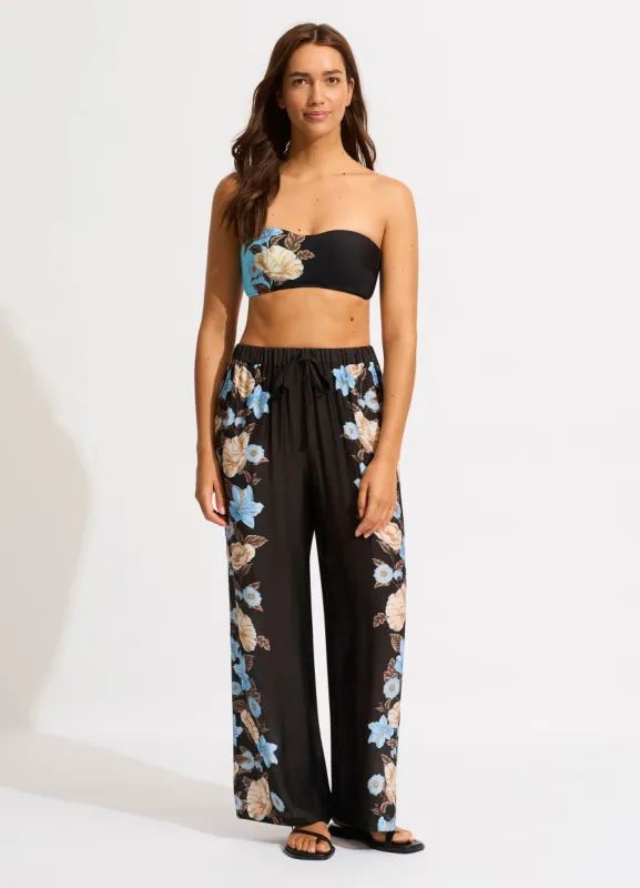 Garden Party Wide Leg Pant - Black sold by Seafolly