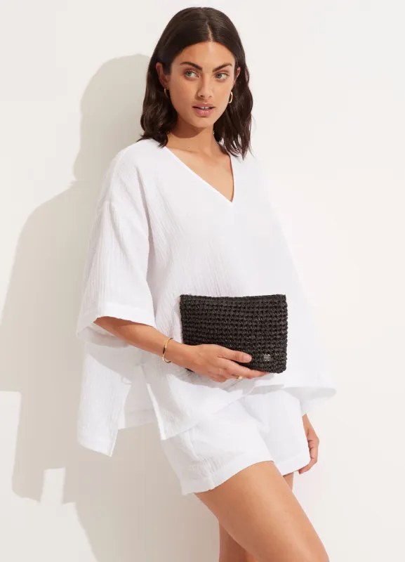 Holiday Clutch - Black sold by Seafolly