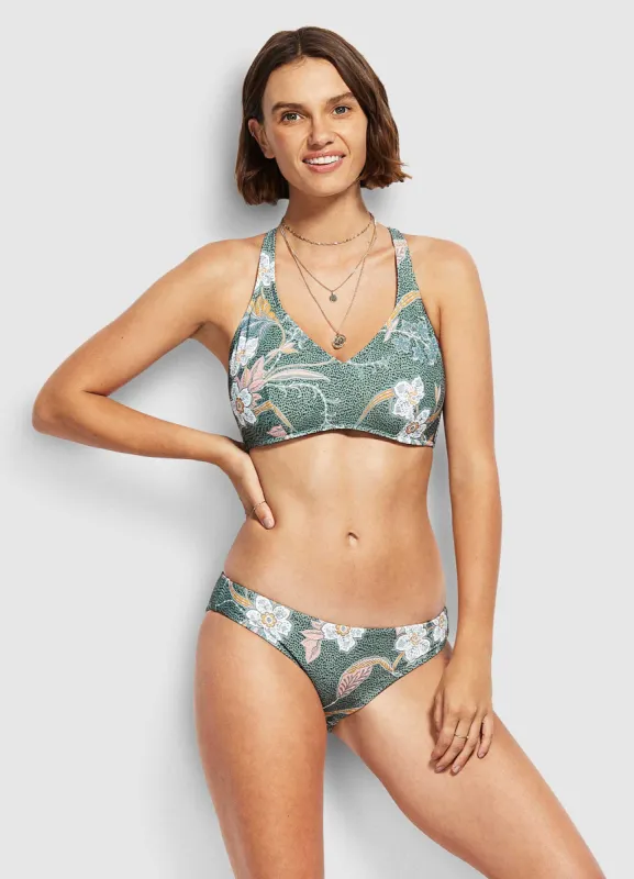 Balinese Retreat Hipster Bikini Pants - Olive Leaf sold by Seafolly