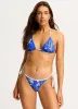 Ahoy Reversible Slide Triangle Bikini Top - Azure sold by Seafolly