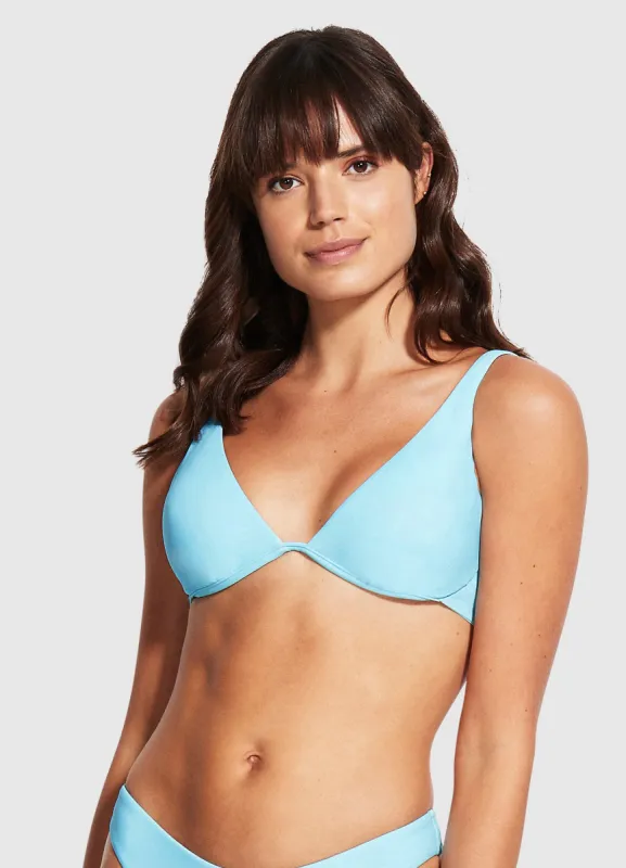 Seafolly Collective Split Underwire Bra - Sky Blue sold by Seafolly