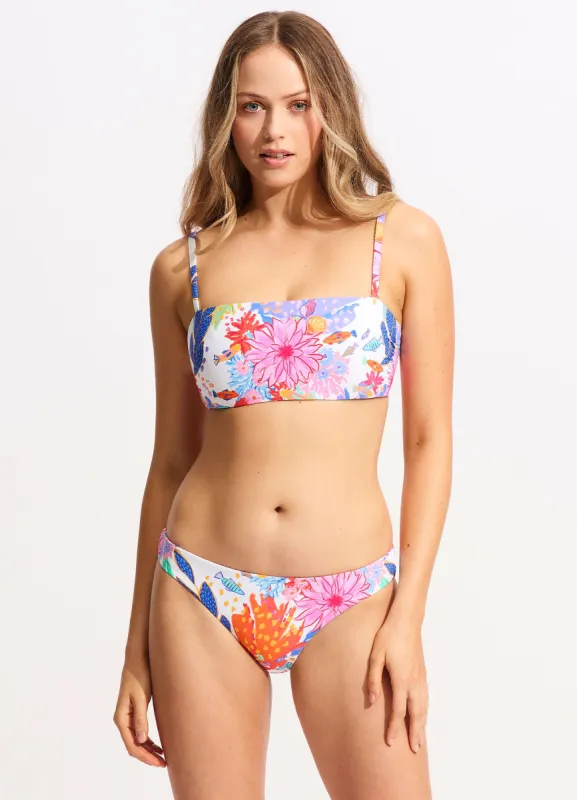 Under The Sea DD Tank Bikini Top - White sold by Seafolly