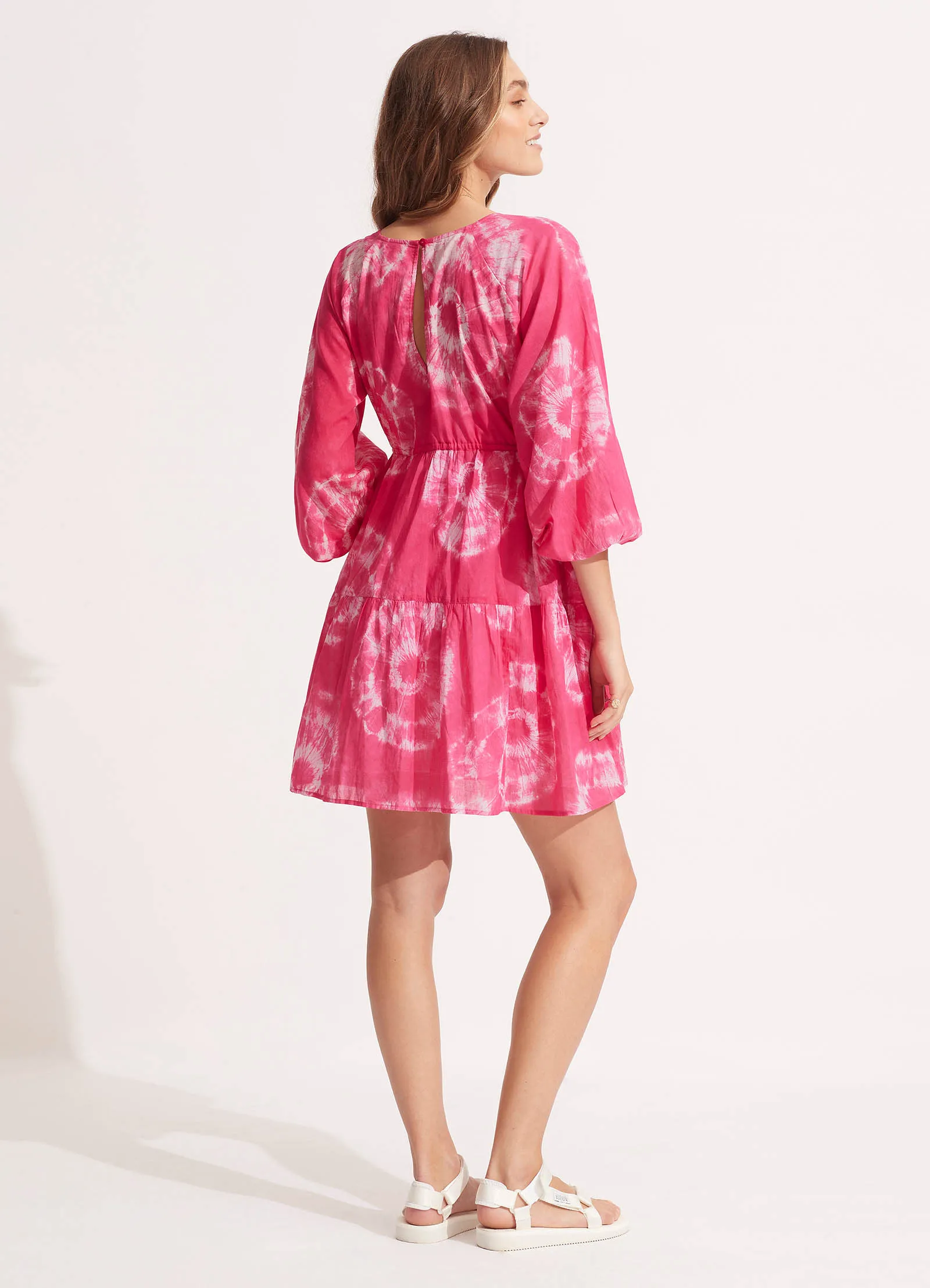 Tie Dye Tier Mini Dress - Rose Pink sold by Seafolly product image thumbnail 3