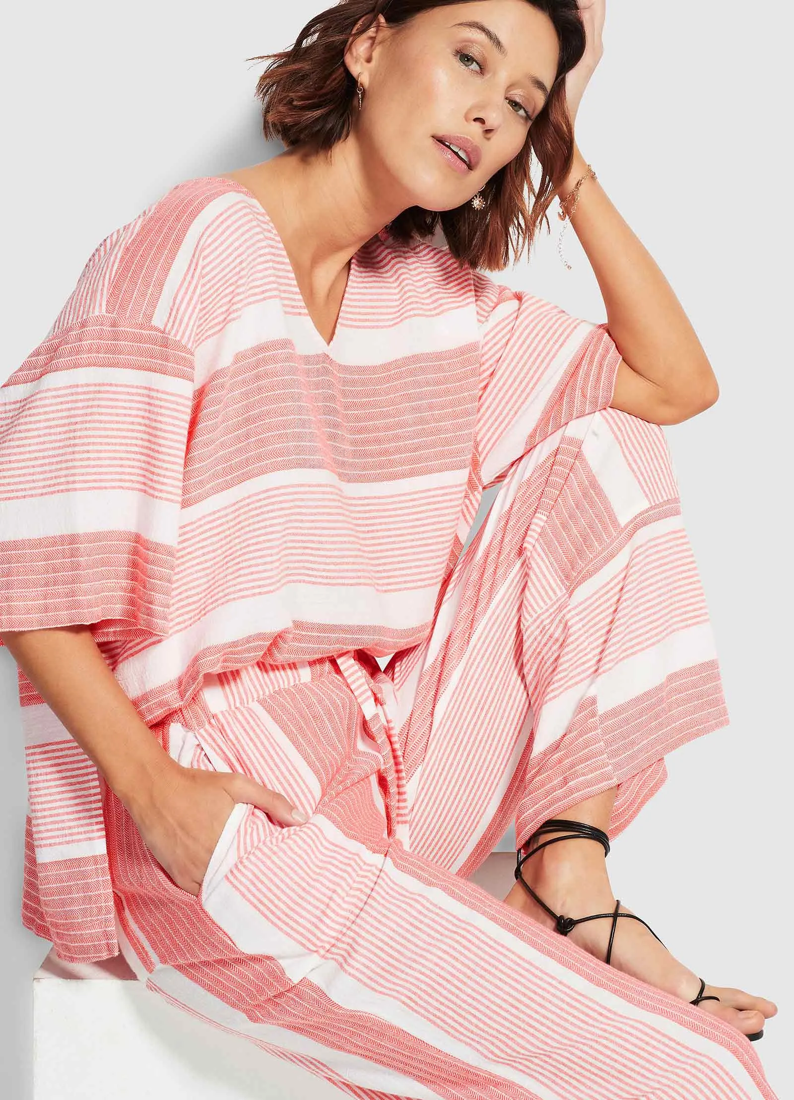 Jacquard Beach Pant - Sugar Coral sold by Seafolly product image thumbnail 4