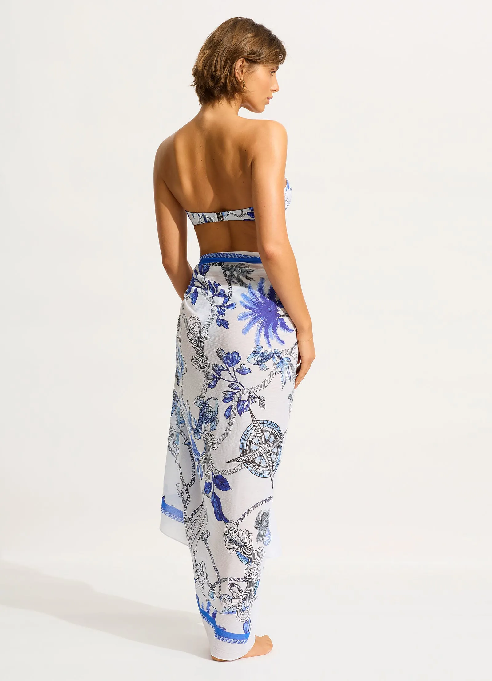 Ahoy Sarong - White sold by Seafolly product image thumbnail 3