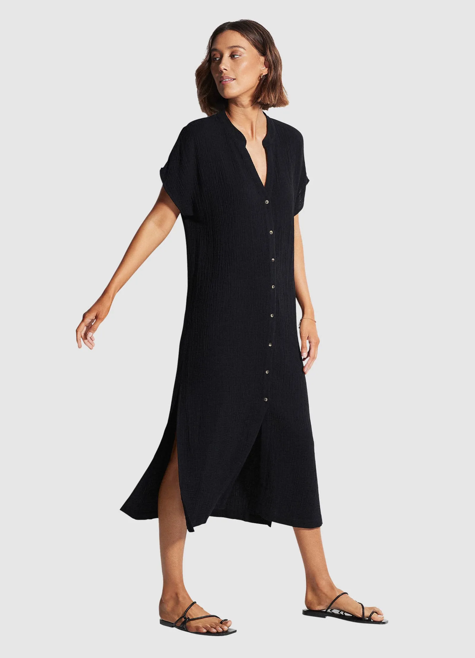 Double Cloth Coverup - Black sold by Seafolly product image thumbnail 4