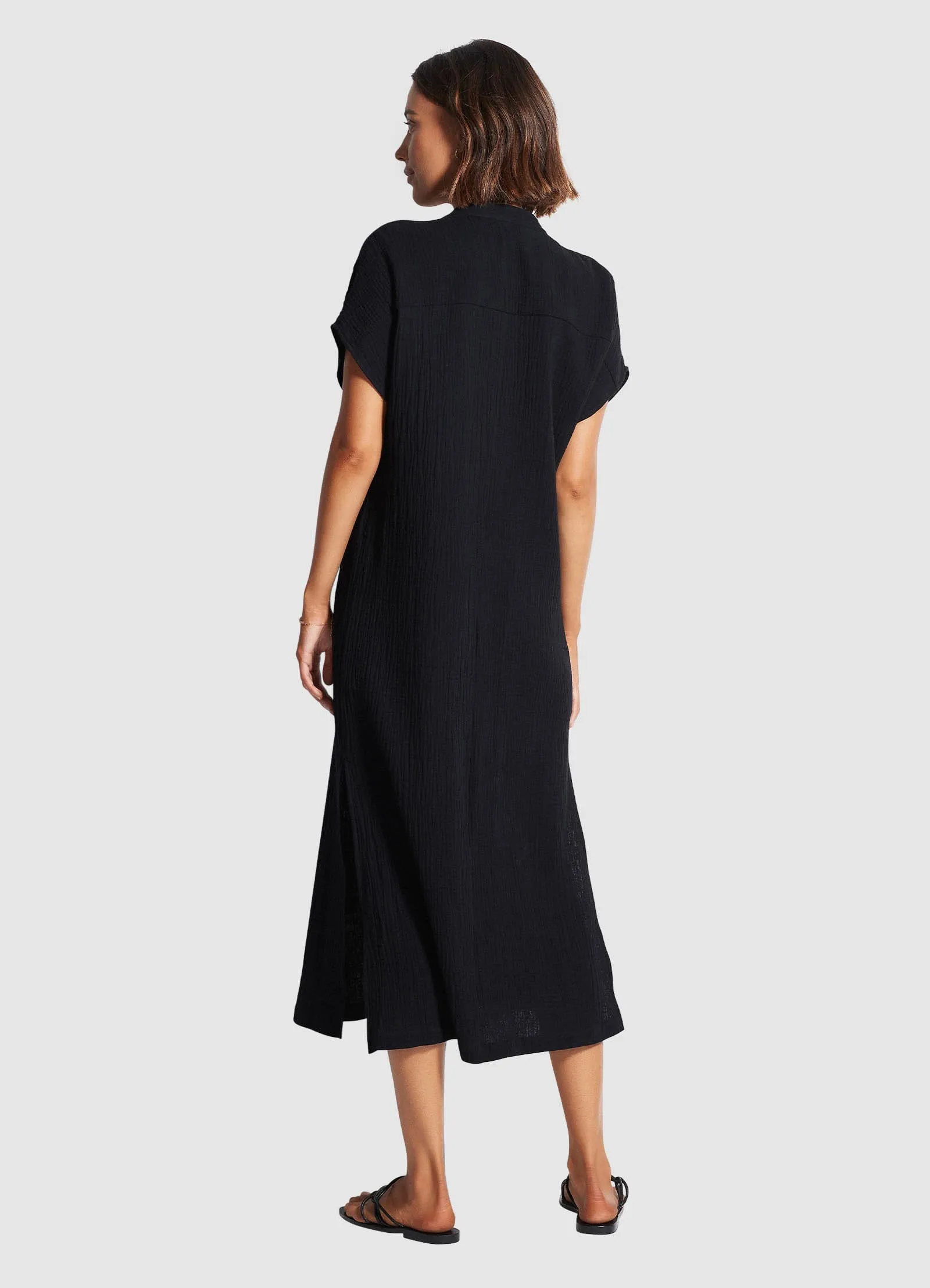 Double Cloth Coverup - Black sold by Seafolly product image thumbnail 3