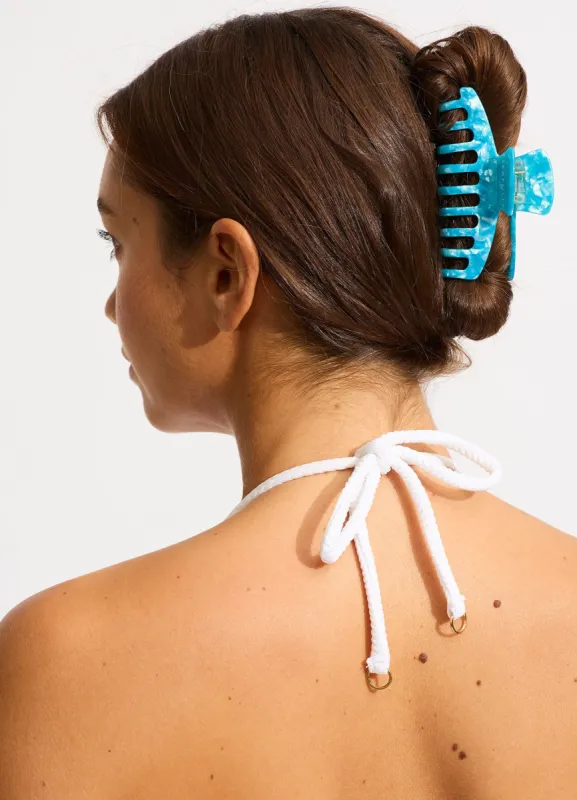Hair Claw - Atoll Blue sold by Seafolly