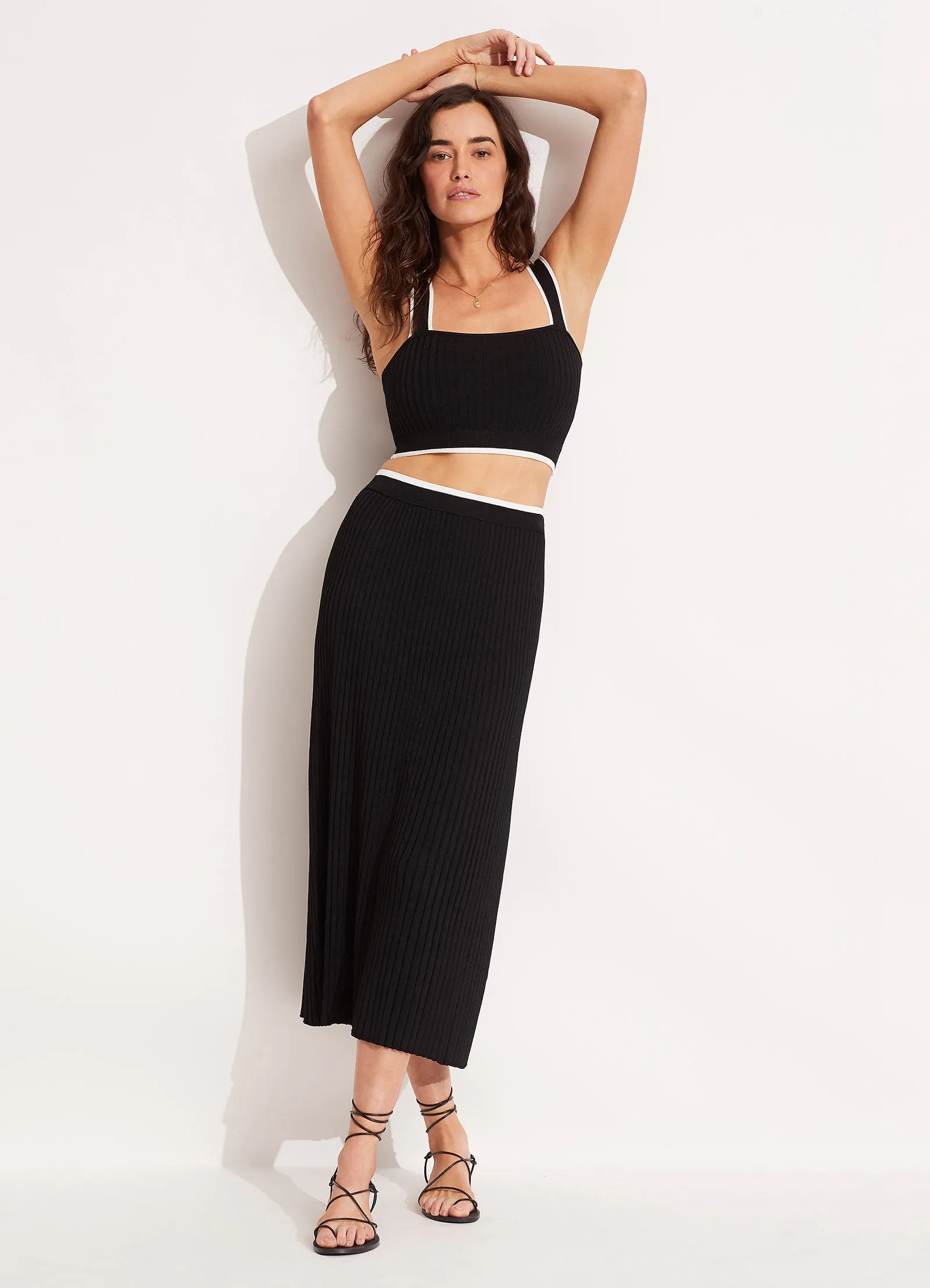 Coral Knit Skirt - Black sold by Seafolly