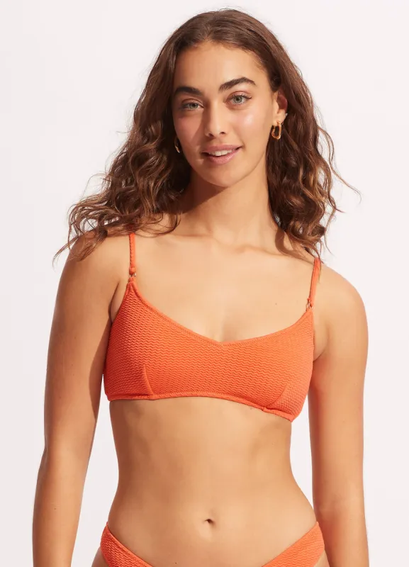 Sea Dive Bralette-  Mandarin sold by Seafolly