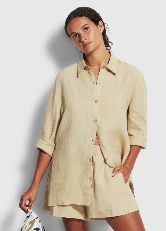 Beach Linen Shirt - Olive sold by Seafolly