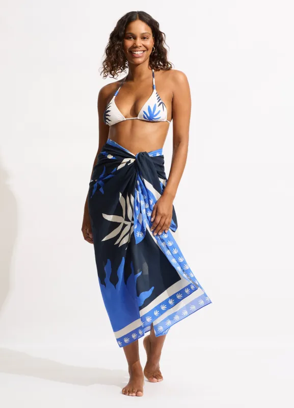 La Palma Sarong - True Navy sold by Seafolly