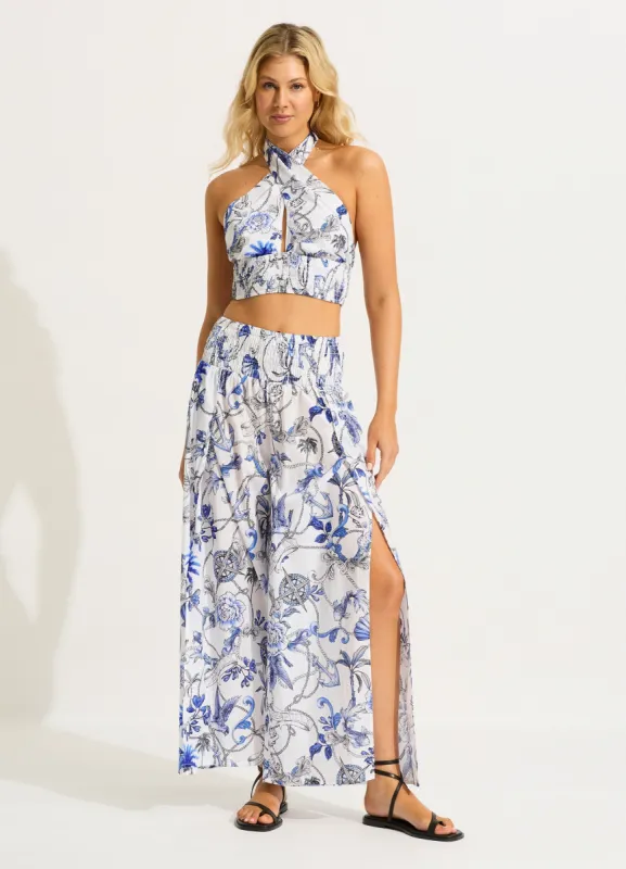 Shirring Pant - White sold by Seafolly