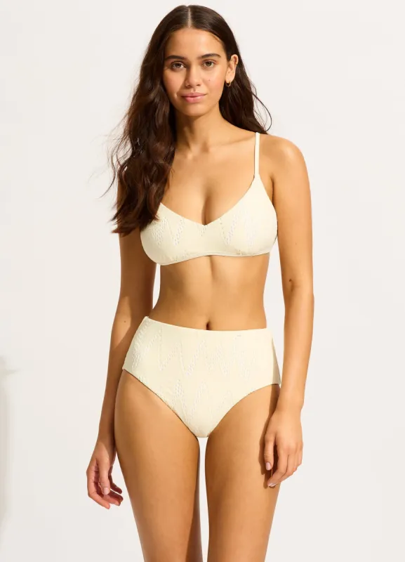 Chiara Bralette Bikini Top - Ecru sold by Seafolly