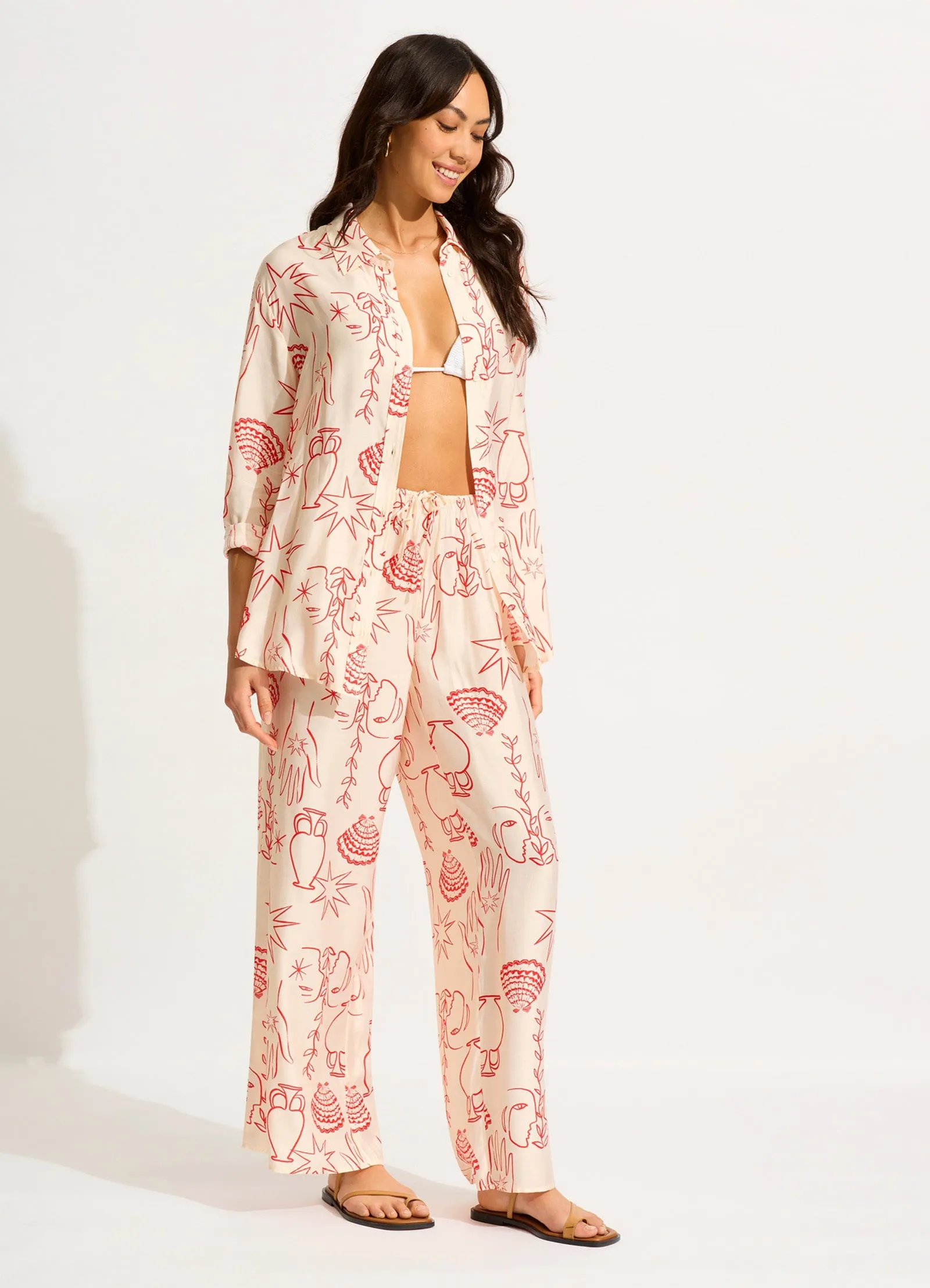 Atlantis Relaxed Pant - Ecru sold by Seafolly product image thumbnail 2