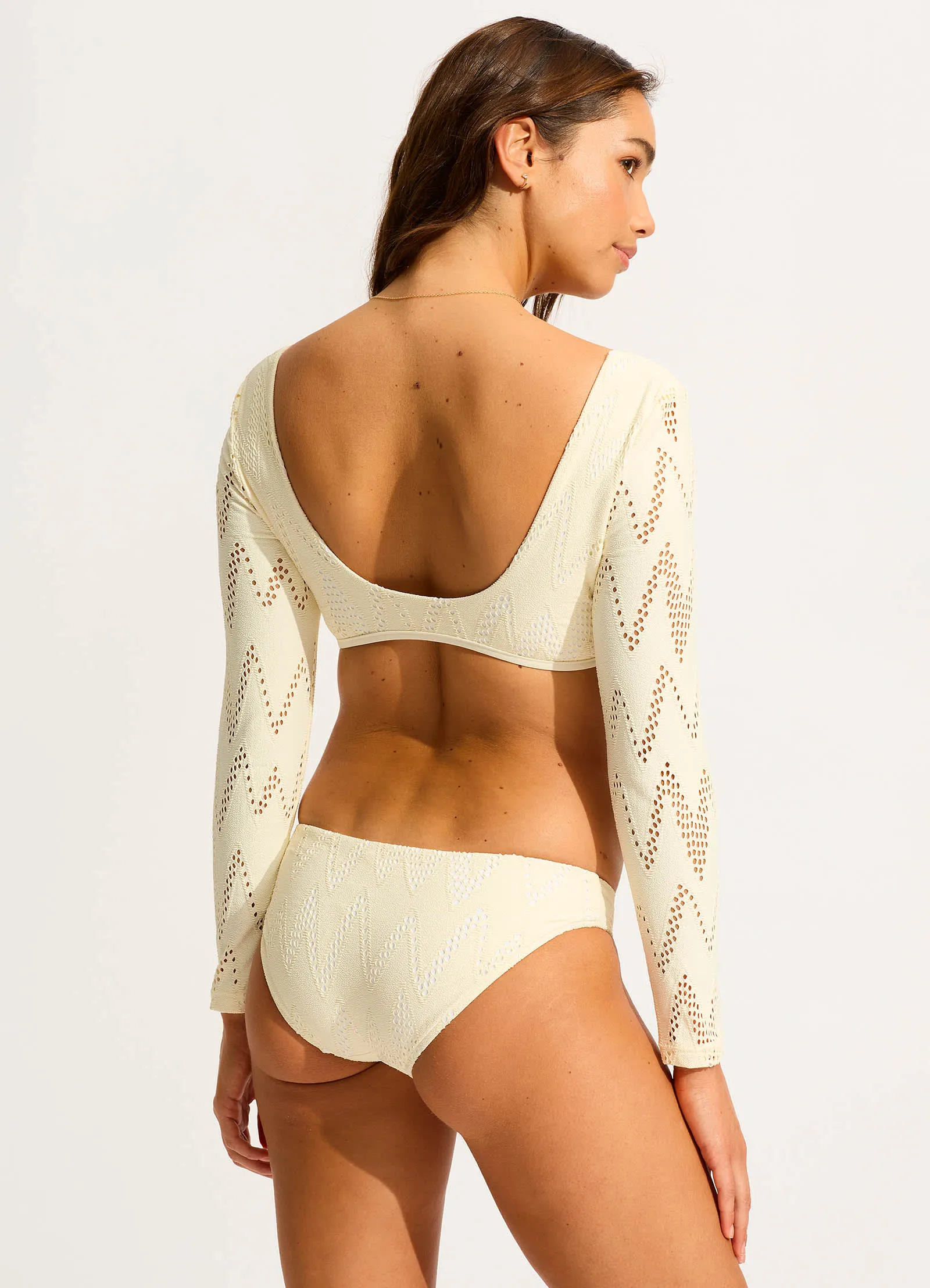 Chiara Hipster Bikini Bottom - Ecru sold by Seafolly product image thumbnail 4