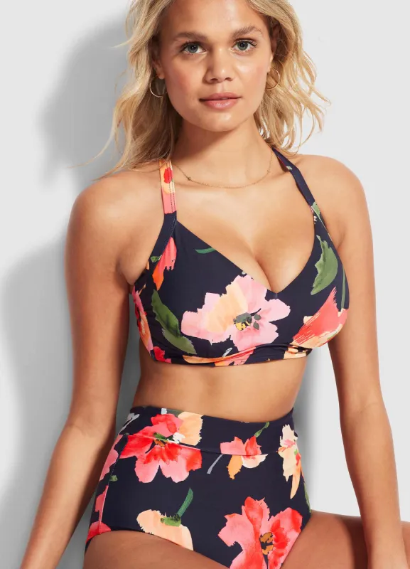Summer Memoirs DD Cup Bralette  - Indigo sold by Seafolly