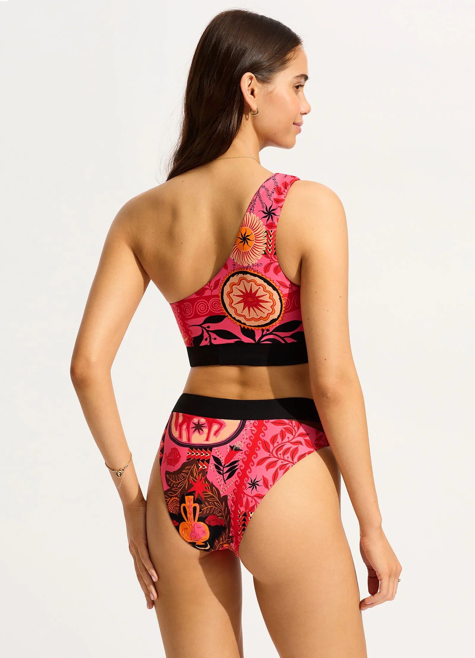Atlantis High Rise Bikini Bottom - Paradise Pink sold by Seafolly product image thumbnail 4