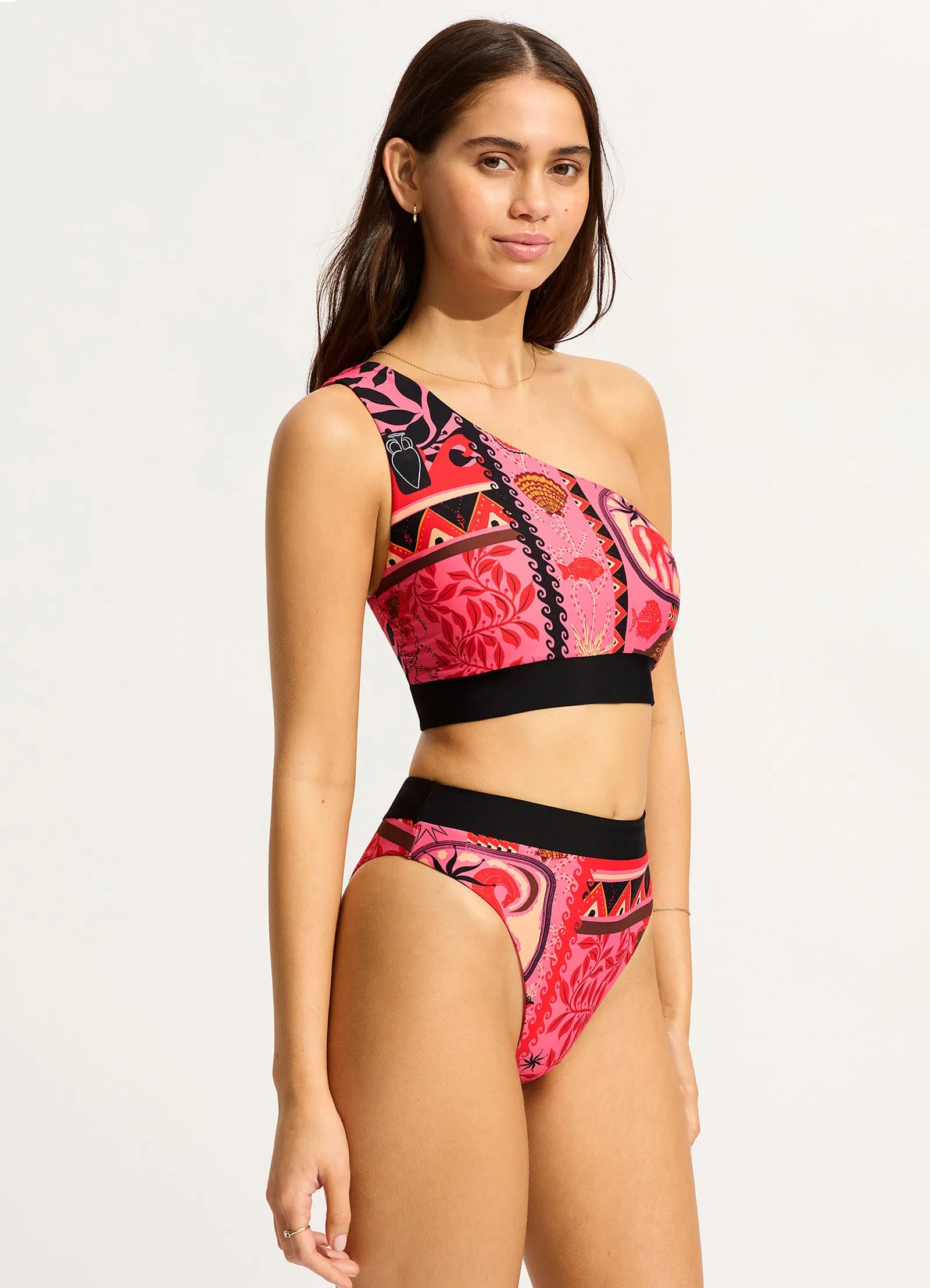 Atlantis High Rise Bikini Bottom - Paradise Pink sold by Seafolly product image thumbnail 3