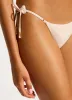 Soleil Tie Side Rio Bikini Bottom - Stone sold by Seafolly