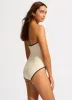 Beach Bound Ring Front Bandeau One Piece - Ecru sold by Seafolly
