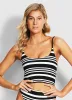 Retro Holiday Tank Bikini Top - Black sold by Seafolly