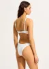 Sea Dive High Cut Rio Bikini Bottom - White sold by Seafolly