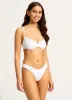 Sea Dive High Cut Rio Bikini Bottom - White sold by Seafolly