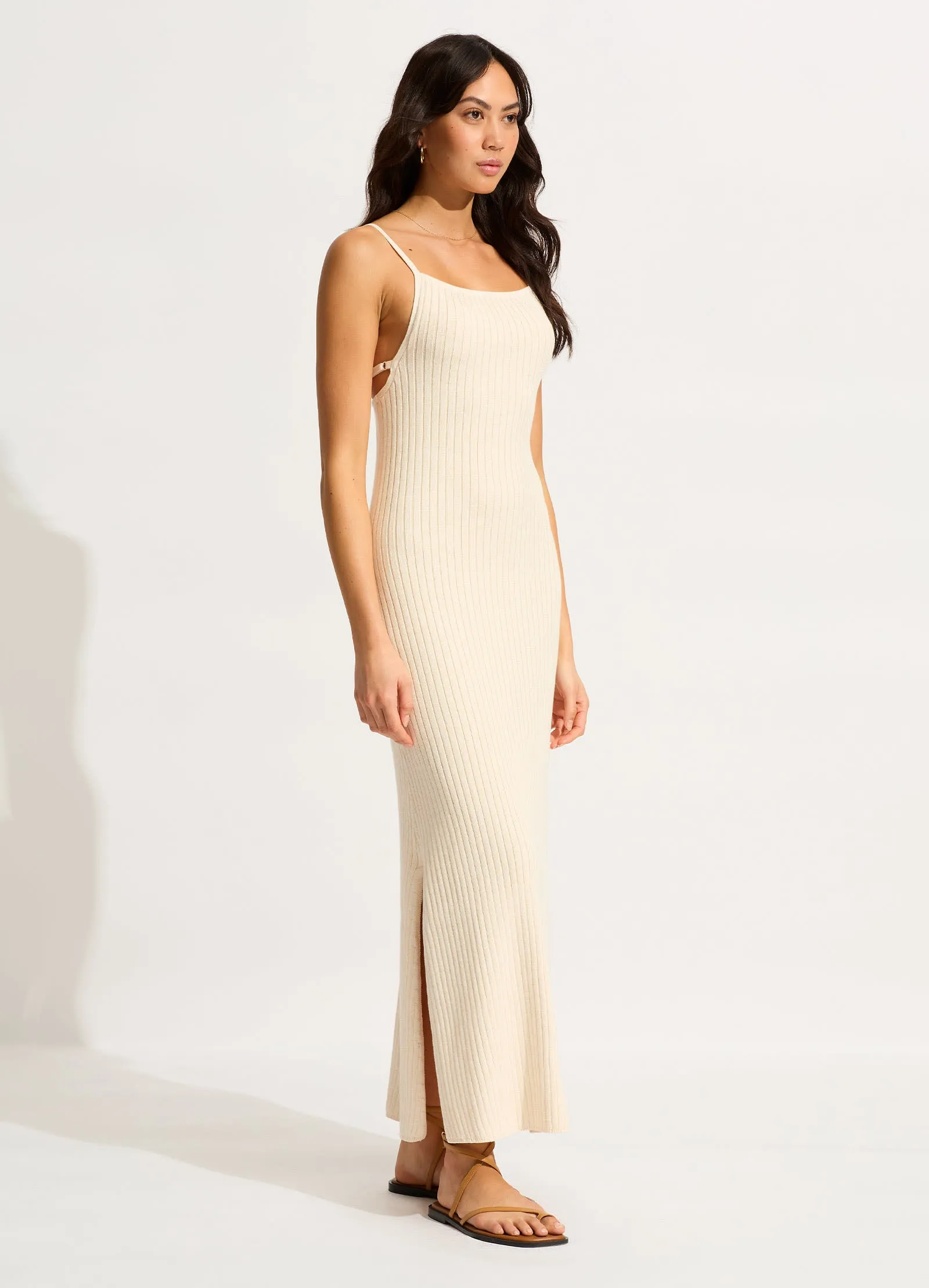Wavelength Maxi Knit Dress - Ecru sold by Seafolly product image thumbnail 2