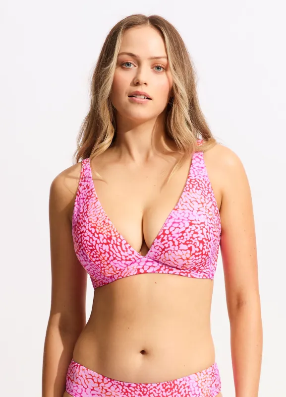 Sea Skin DD Fixed Tri Bikini Top - Fuchsia Rose sold by Seafolly
