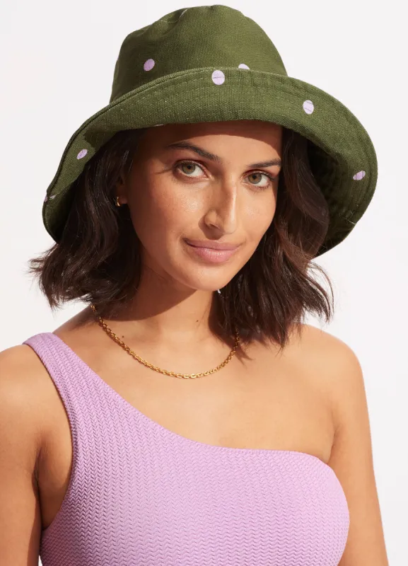 Paradise Spot Bucket Hat - Avocado sold by Seafolly